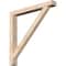Ekena Millwork Traditional Block Smooth Bracket w/ Offset Brace, Douglas Fir, 5 1/2"W x 44"D x 44"H BKT0604X44X44TRA05SDF - alternate 1
